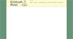 Desktop Screenshot of goldrushmotel.net.au