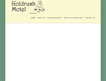 Tablet Screenshot of goldrushmotel.net.au